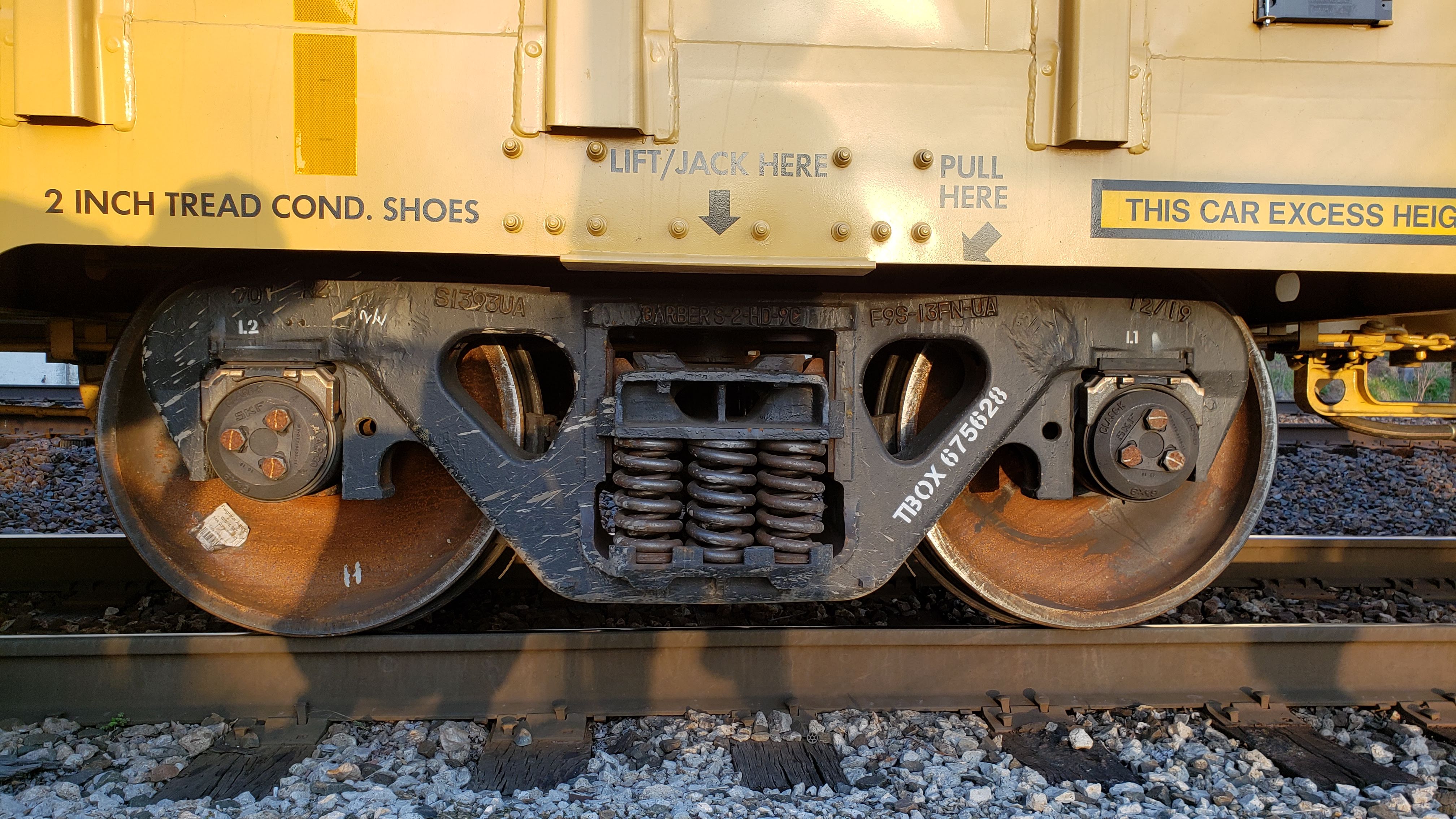 New autorack wheel weathering