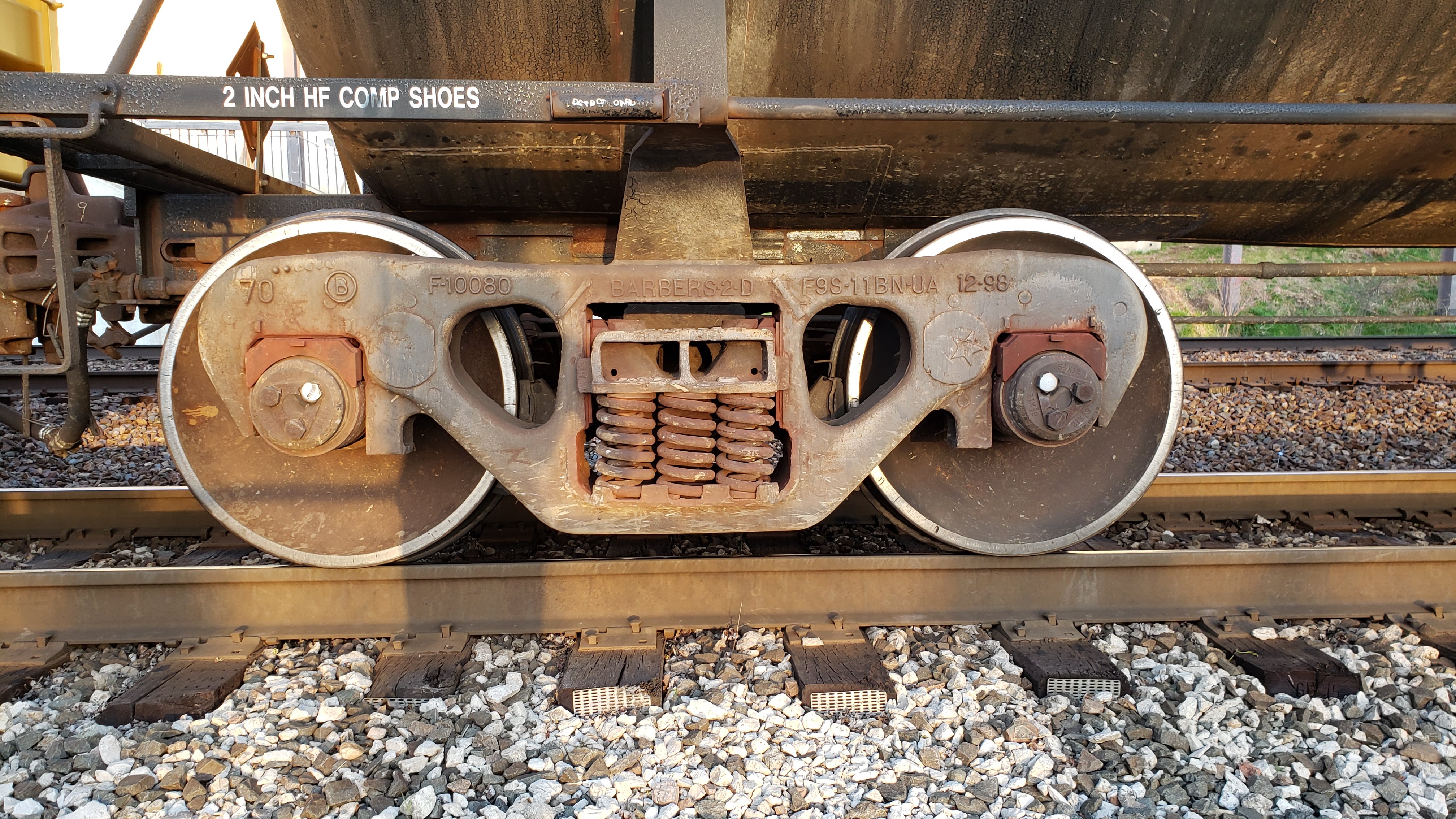 Tank car wheel weathering